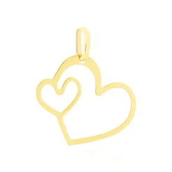 Histoire d'Or Pendentif Eudocie Coeurs Diamantes Or Jaune Outlet