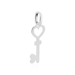 Histoire d'Or Pendentif Fatilia Clef Coeur Or Blanc Outlet
