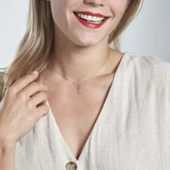 Histoire d'Or Pendentif Fatilia Clef Coeur Or Blanc Outlet