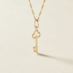 Histoire d'Or Pendentif Fatilia Clef Coeur Or Jaune Discount