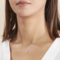 Histoire d'Or Pendentif Fatima or blanc Hot