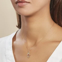 Histoire d'Or Pendentif Fatima Or Jaune Oxyde De Zirconium Discount