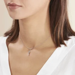 Histoire d'Or Pendentif Felicette Corne Abondance Or Blanc Discount