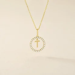 Histoire d'Or Pendentif Gabe Or Jaune Oxyde De Zirconium Hot