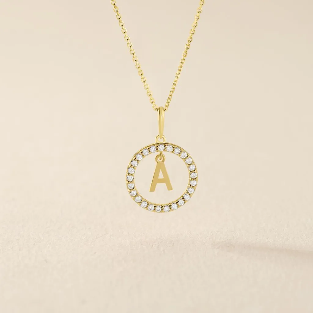 Histoire d'Or Pendentif Gabe Or Jaune Oxyde De Zirconium Outlet