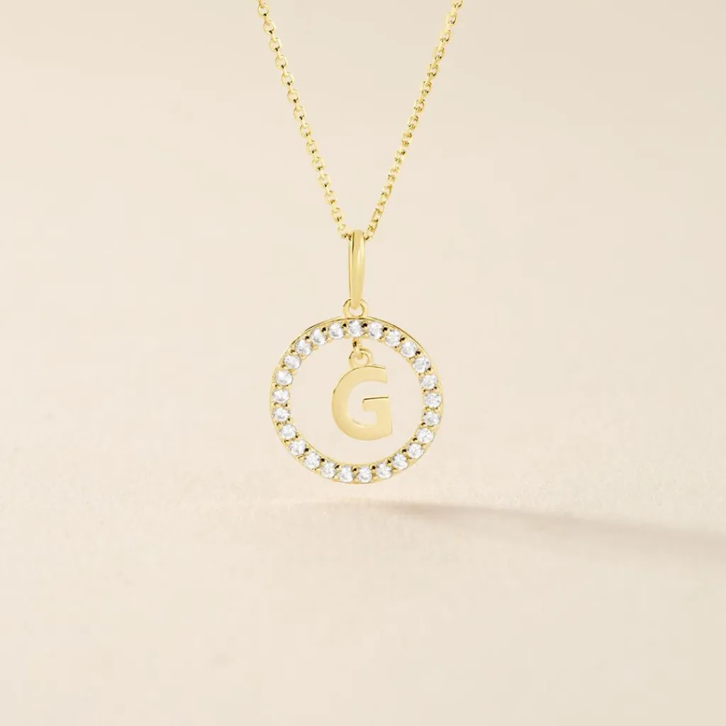 Histoire d'Or Pendentif Gabe Or Jaune Oxyde De Zirconium Outlet