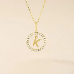 Histoire d'Or Pendentif Gabe Or Jaune Oxyde De Zirconium