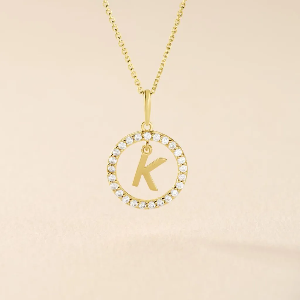 Histoire d'Or Pendentif Gabe Or Jaune Oxyde De Zirconium