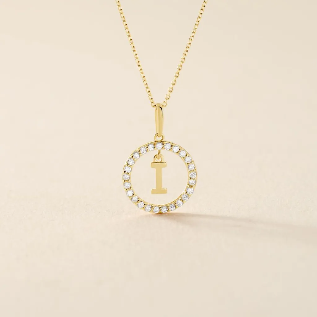 Histoire d'Or Pendentif Gabe Or Jaune Oxyde De Zirconium New