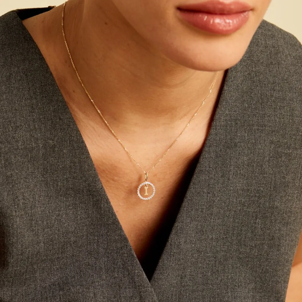 Histoire d'Or Pendentif Gabe Or Jaune Oxyde De Zirconium New