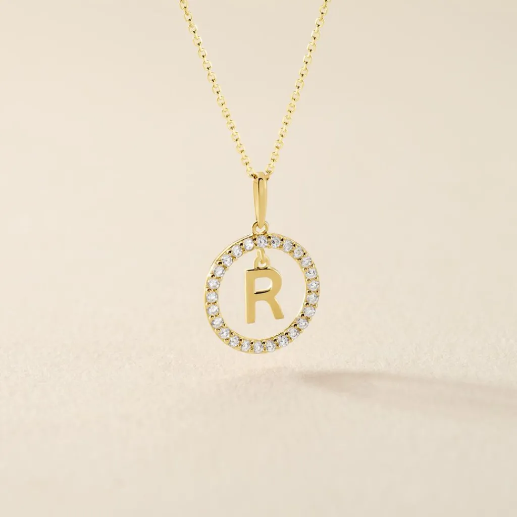 Histoire d'Or Pendentif Gabe Or Jaune Oxyde De Zirconium Online