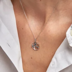 Histoire d'Or Pendentif Godolieba Or Blanc Topaze or blanc topaze bleu london Sale