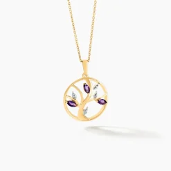 Histoire d'Or Pendentif Godolieba or jaune amethyste violet Hot