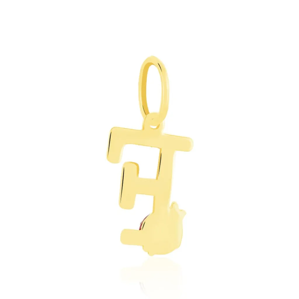 Histoire d'Or Pendentif Helidie Coccinelle Lettre Or Jaune Online