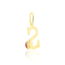 Histoire d'Or Pendentif Helidie Coccinelle Lettre Or Jaune Discount