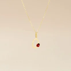 Histoire d'Or Pendentif Helidie Coccinelle Lettre Or Jaune Discount
