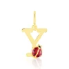Histoire d'Or Pendentif Helidie Coccinelle Lettre Or Jaune Outlet