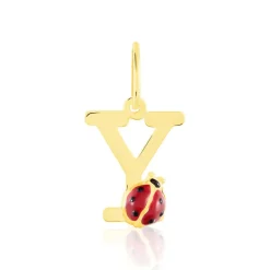 Histoire d'Or Pendentif Helidie Coccinelle Lettre Or Jaune Outlet