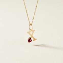 Histoire d'Or Pendentif Helidie Coccinelle Lettre Or Jaune Outlet