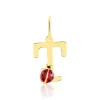 Histoire d'Or Pendentif Helidie Coccinelle Lettre Or Jaune New