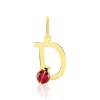 Histoire d'Or Pendentif Helidie Coccinelle Lettre Or Jaune Discount