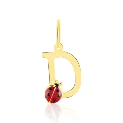 Histoire d'Or Pendentif Helidie Coccinelle Lettre Or Jaune Discount