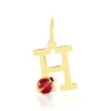 Histoire d'Or Pendentif Helidie Coccinelle Lettre Or Jaune Discount