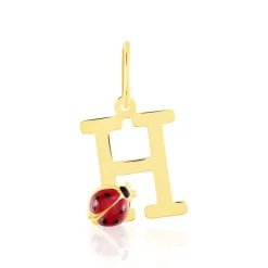Histoire d'Or Pendentif Helidie Coccinelle Lettre Or Jaune Discount