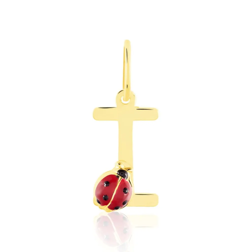 Histoire d'Or Pendentif Helidie Coccinelle Lettre Or Jaune Outlet