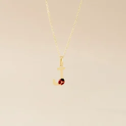 Histoire d'Or Pendentif Helidie Coccinelle Lettre Or Jaune Outlet
