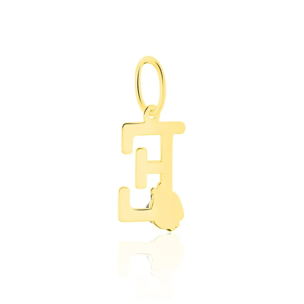 Histoire d'Or Pendentif Helidie Coccinelle Lettre Or Jaune Sale