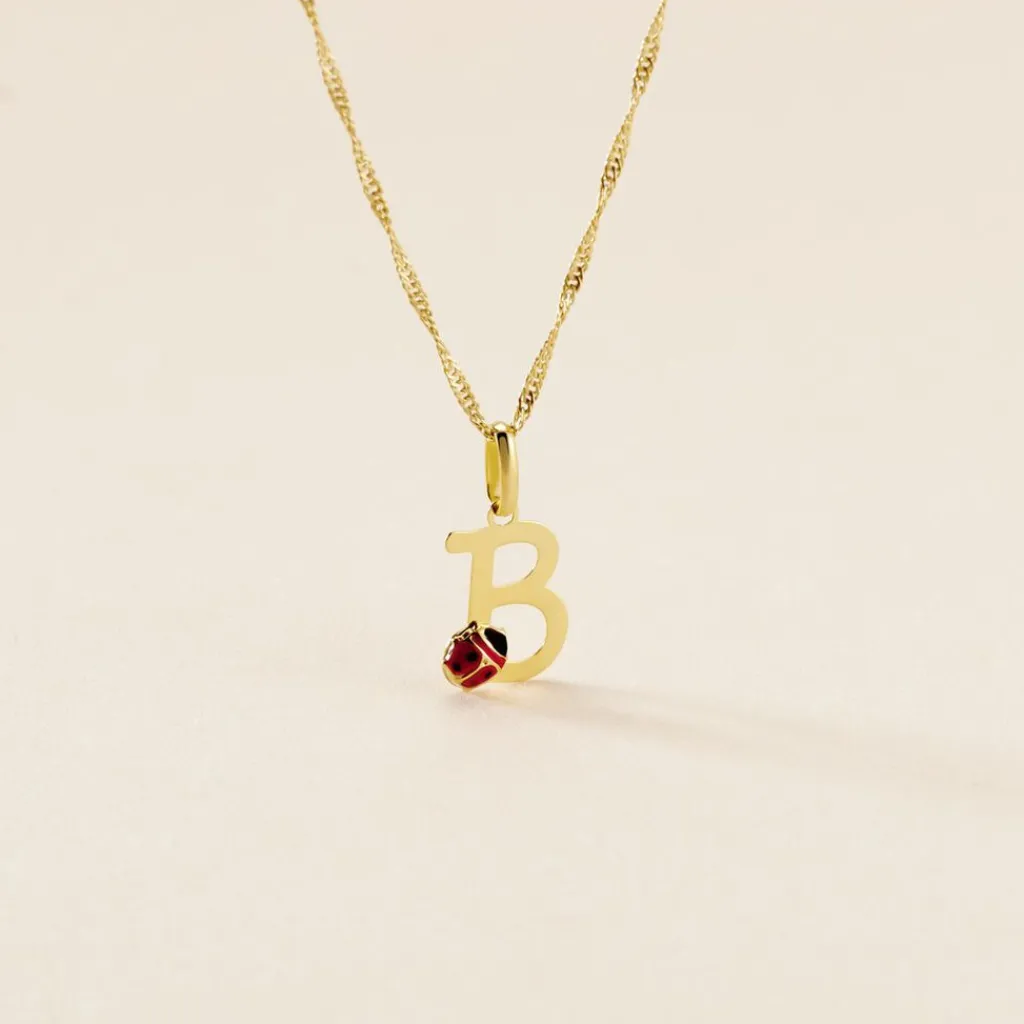 Histoire d'Or Pendentif Helidie Coccinelle Lettre Or Jaune Online