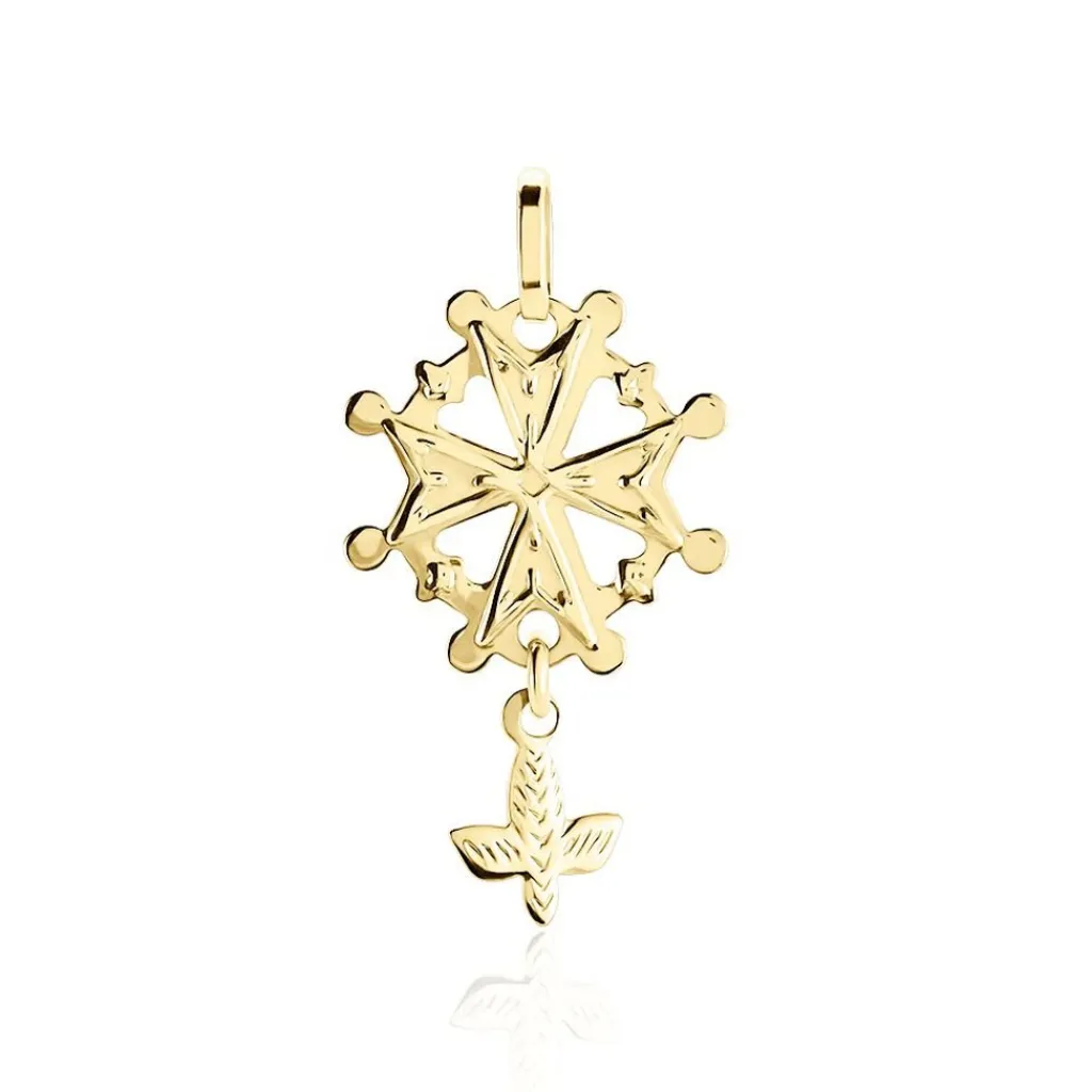Histoire d'Or Pendentif Huguenote Or Jaune Best