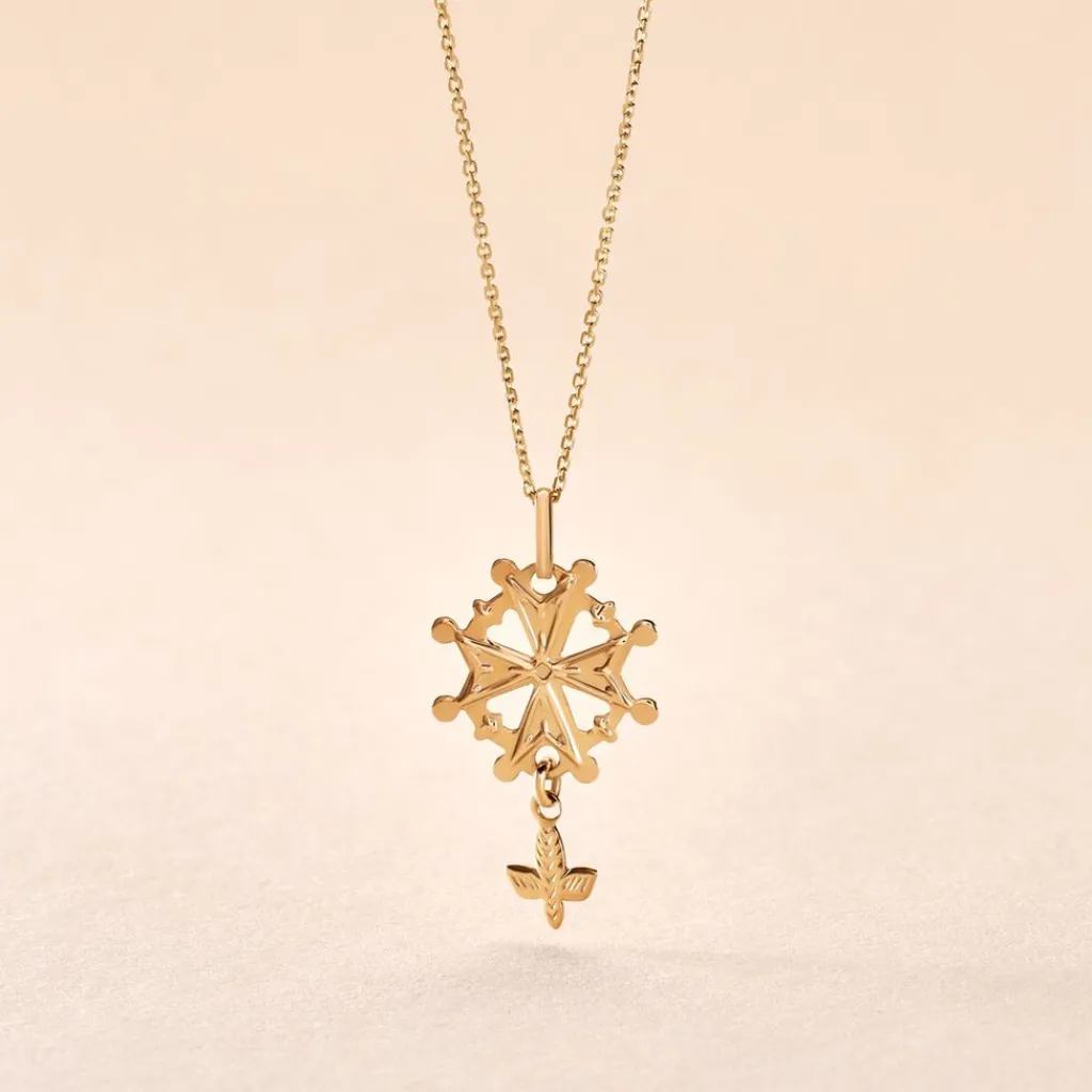 Histoire d'Or Pendentif Huguenote Or Jaune Best