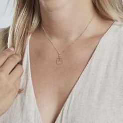 Histoire d'Or Pendentif Ilies Hibou Or Jaune New