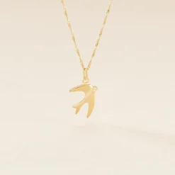 Histoire d'Or Pendentif Illide Hirondelle Or Jaune Sale
