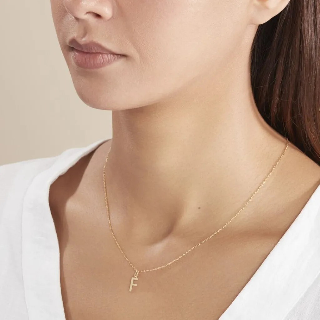 Histoire d'Or Pendentif Ionia Lettre or jaune