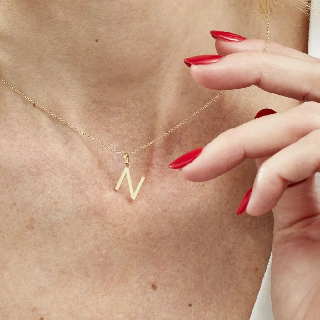 Histoire d'Or Pendentif Ionia Lettre or jaune