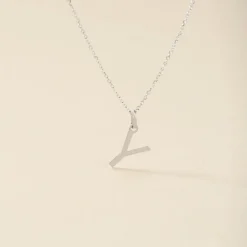 Histoire d'Or Pendentif Ionia Lettre Or Blanc Outlet