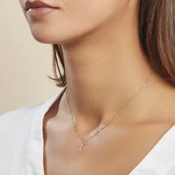 Histoire d'Or Pendentif Ionia Lettre or jaune Online