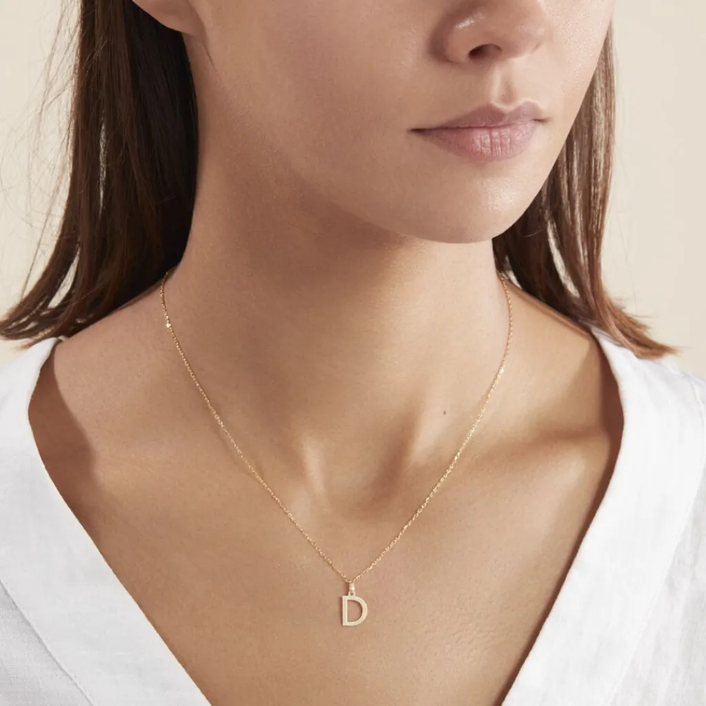 Histoire d'Or Pendentif Ionia Lettre or jaune New