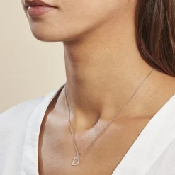 Histoire d'Or Pendentif Ionia Lettre or blanc Discount