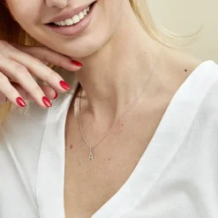 Histoire d'Or Pendentif Ionia Lettre or blanc Discount