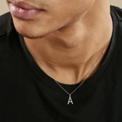 Histoire d'Or Pendentif Ionia Lettre or blanc Discount