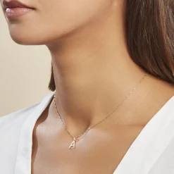 Histoire d'Or Pendentif Ionia Lettre or jaune Online