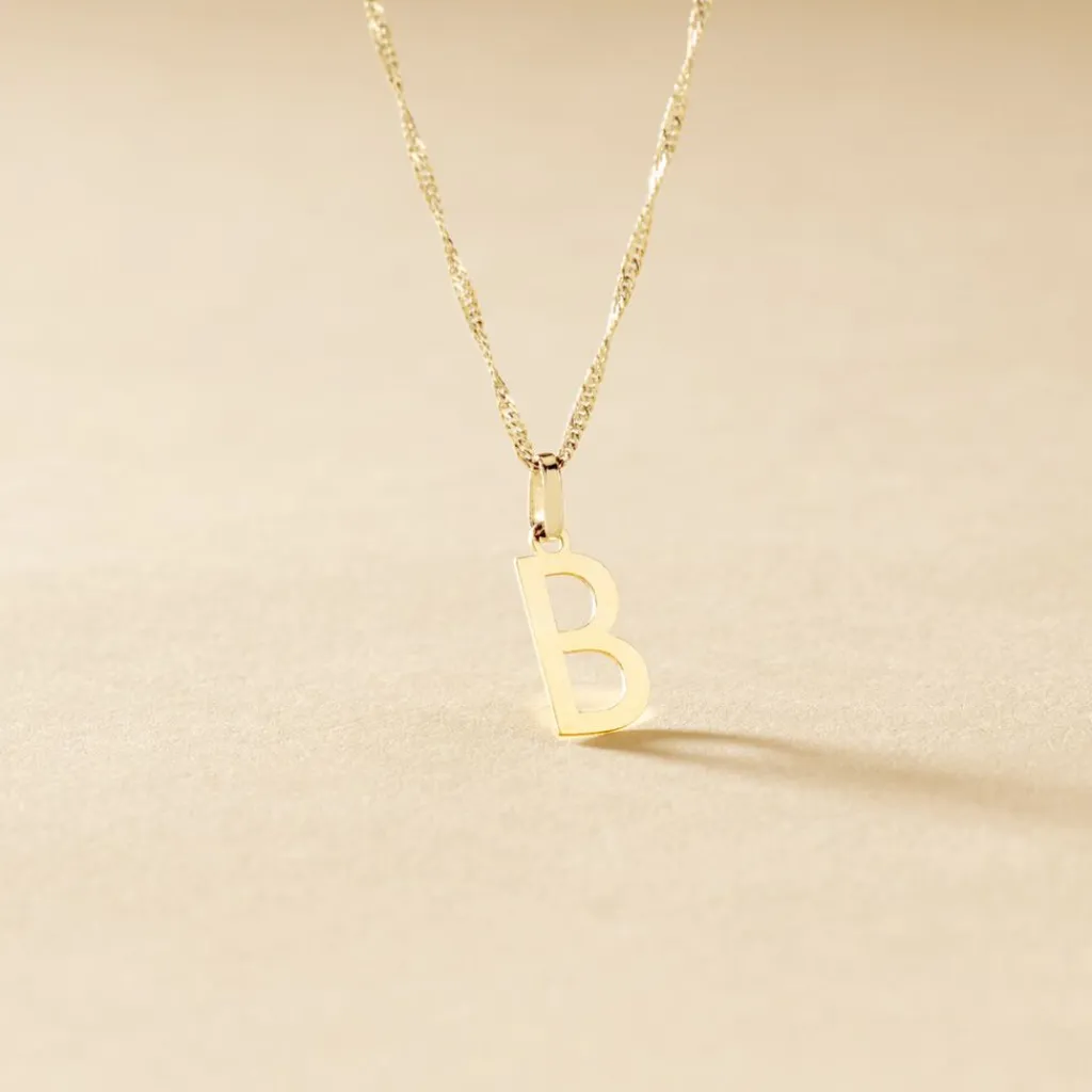 Histoire d'Or Pendentif Ionia Lettre or jaune Outlet