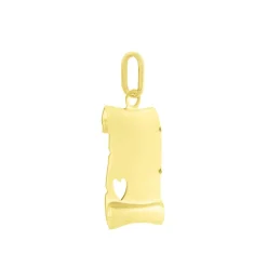 Histoire d'Or Pendentif Irenca Message Parchemin Or Jaune Online