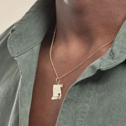 Histoire d'Or Pendentif Irenca Message Parchemin Or Jaune Online