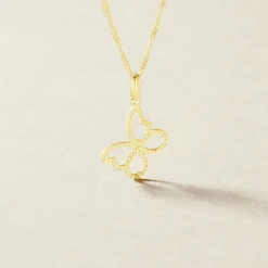 Histoire d'Or Pendentif Jaima Papillon Diamante Or Jaune Clearance