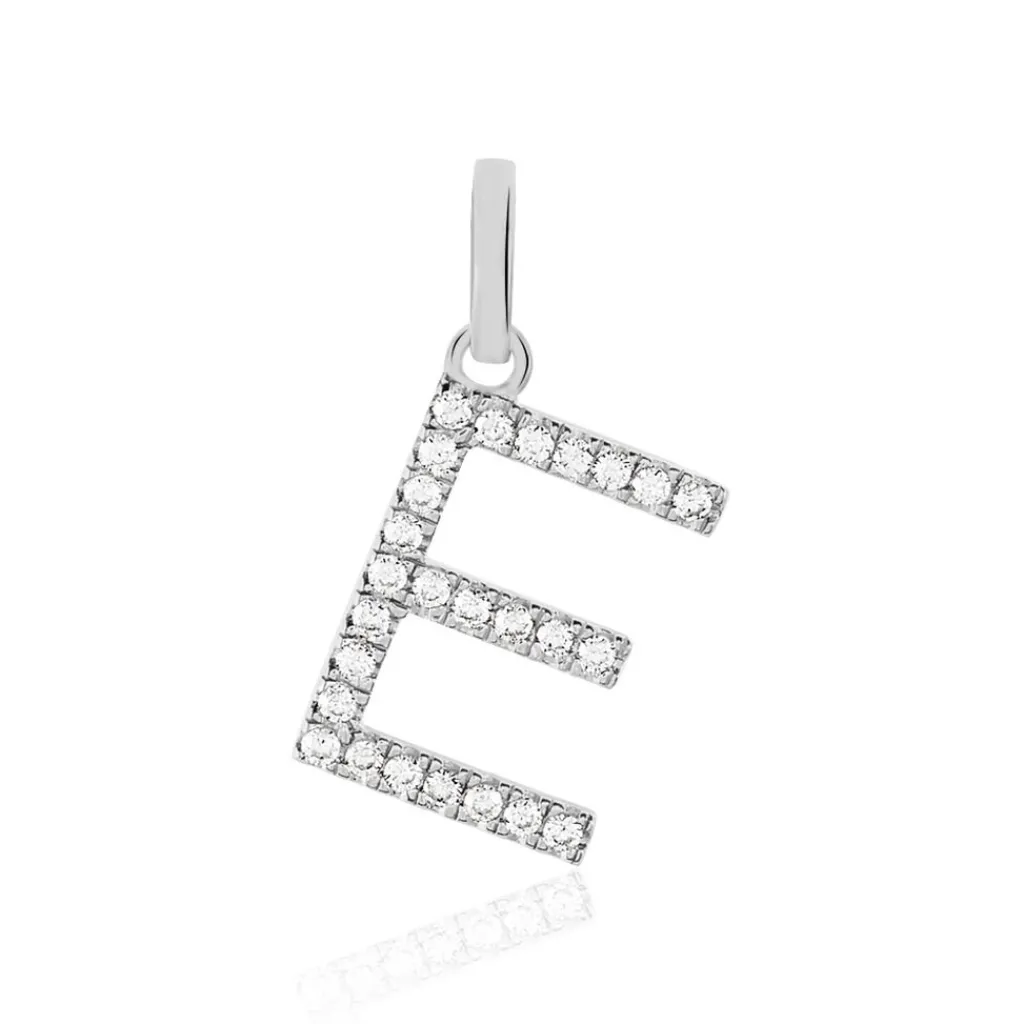 Histoire d'Or Pendentif Klementine Or Blanc Oxyde De Zirconium Sale